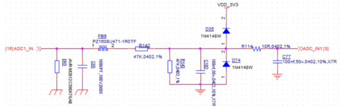 二極管ADC檢測(cè)電路