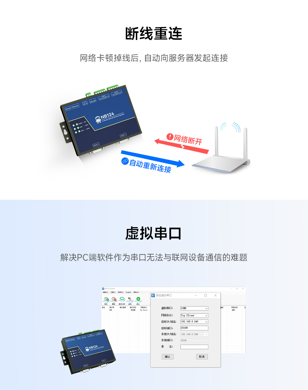 工業(yè)級2路串口服務器 (4)