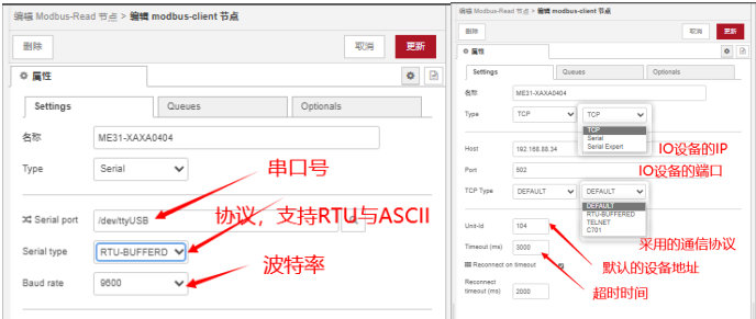 2  Node-RED網(wǎng)關(guān)Modbus節(jié)點(diǎn)