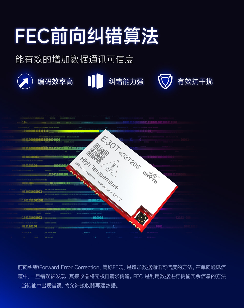 E30T-433T20S(150℃)-耐高溫無線串口模塊 (4)