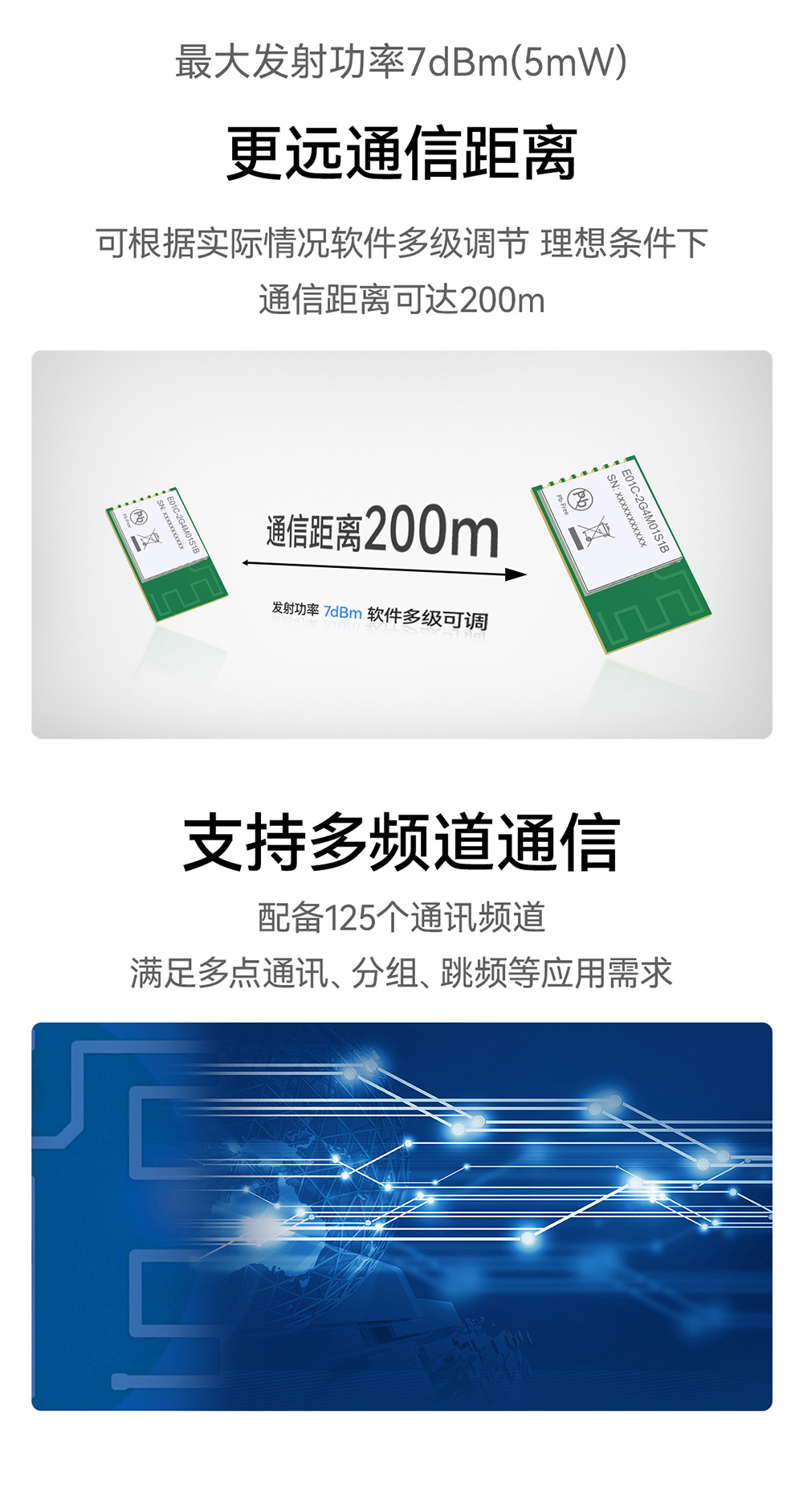 E01C-2G4M01S1B 貼片型Si24R1無(wú)線模塊 (6)