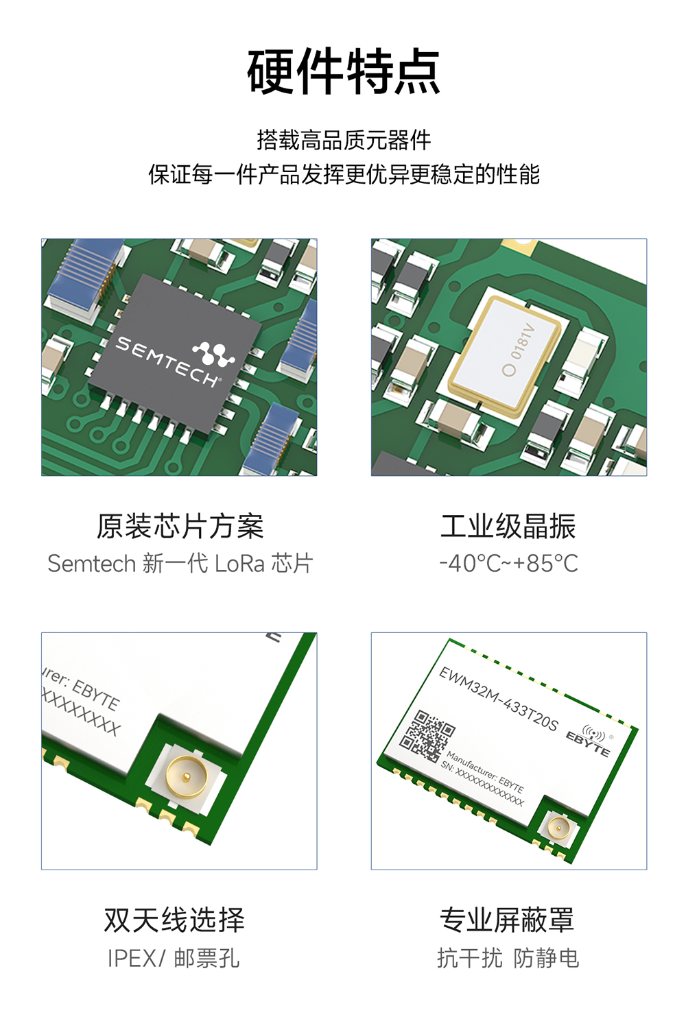 EWM32M-433T20S LoRa無(wú)線串口模塊 (9)