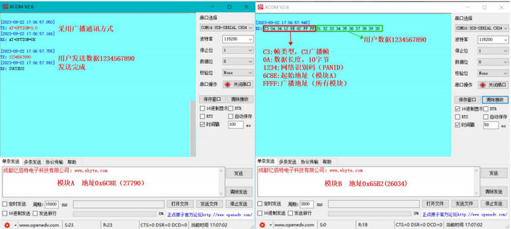 5  LoRa MESH數(shù)傳電臺基礎(chǔ)通訊功能