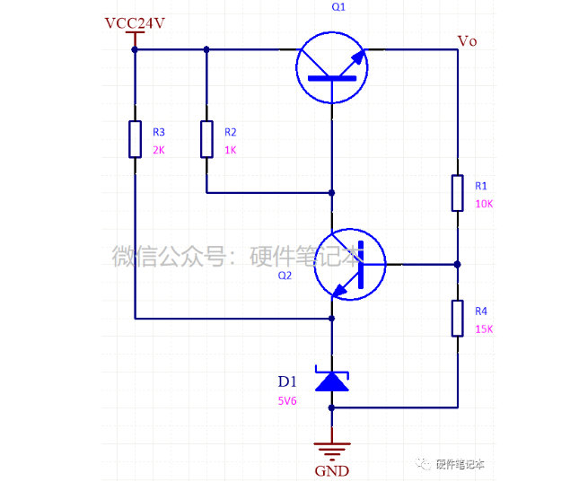三極管實(shí)現(xiàn)24V轉(zhuǎn)12V的電路設(shè)計(jì)