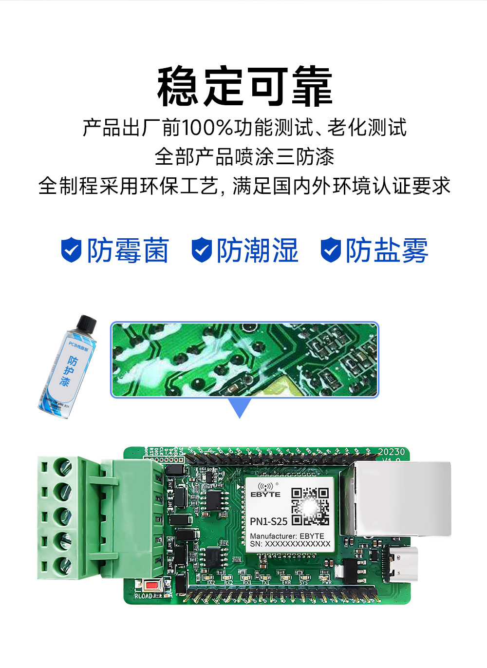 PN1-S25 貼片式Profinet網(wǎng)關模組  (16)