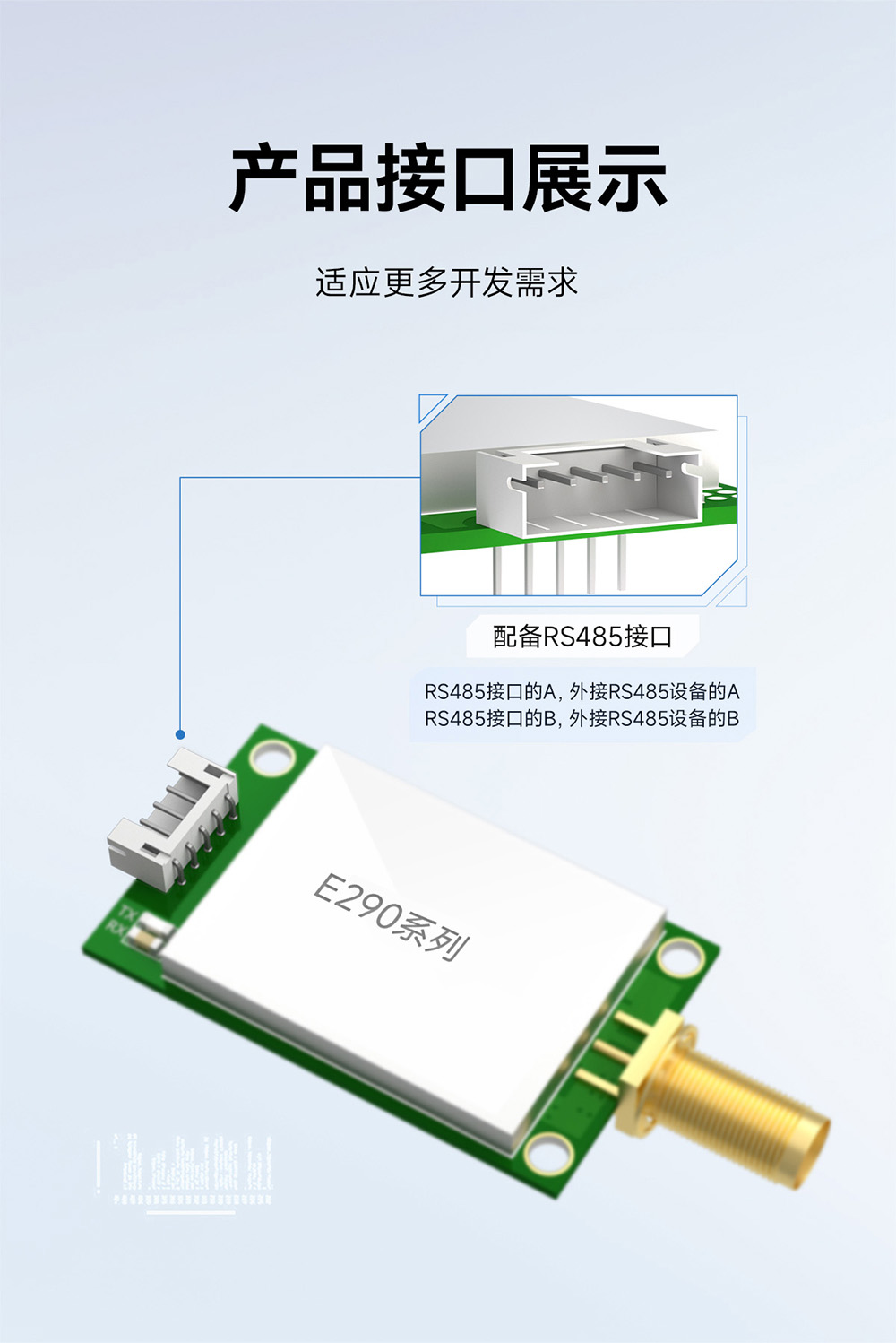 E290-400R30D 國產(chǎn)RS485接口LoRa模塊簡(jiǎn)介 (6)